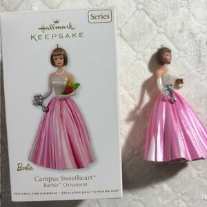 Hallmark Barbie campus sweetheart Ornament